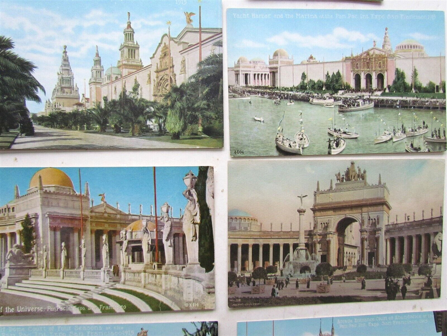 LOT of 10 ANTIQUE PANAMA PACIFIC INTERNATIONAL EXPOSITION 1915 POSTCARDS