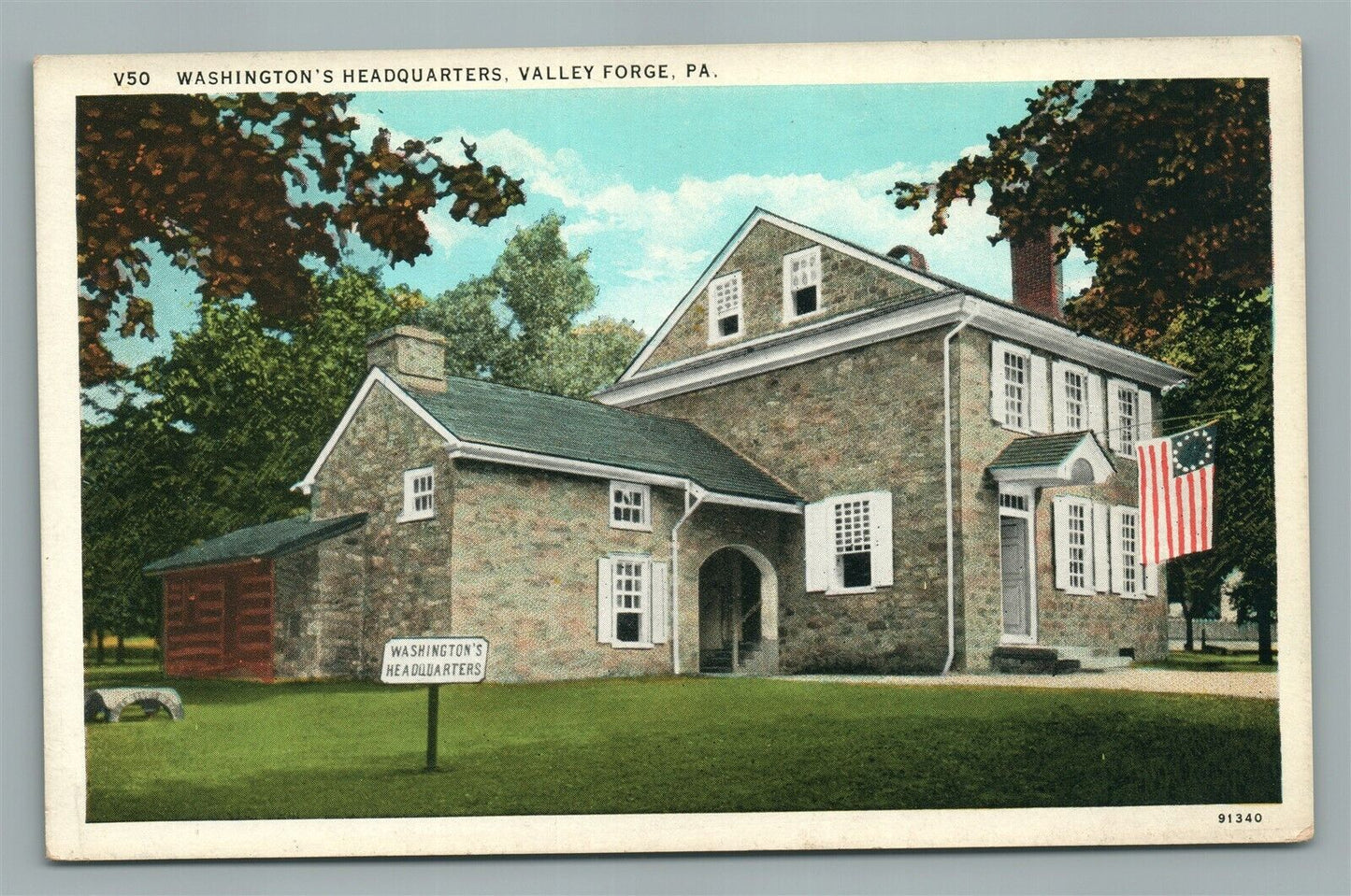 ANTIQUE POSTCARD DISTRIBUTING ADVERTISING WILDWOOD NJ VALLEY FORGE PA