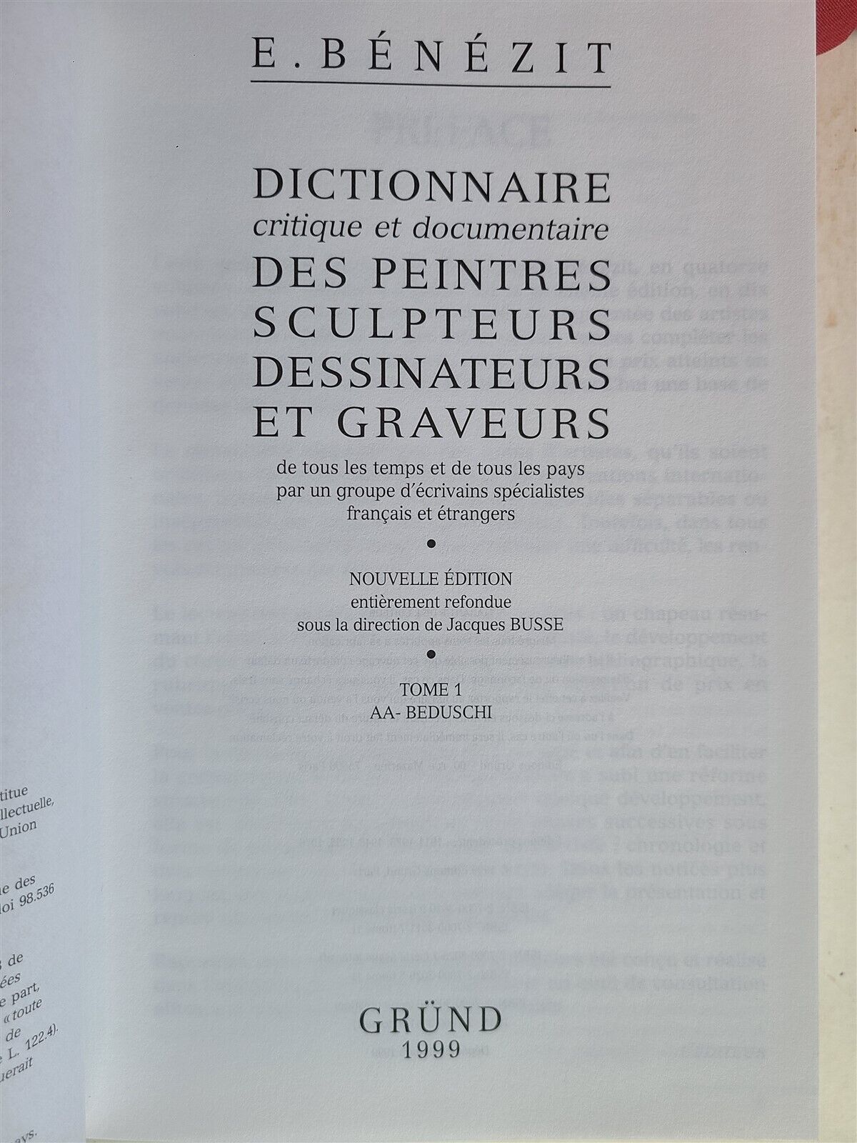 1999 DICTIONARY OF PAINTERS SCULPTORS, & ENGRAVERS 14 VOLUMES complete in FRENCH