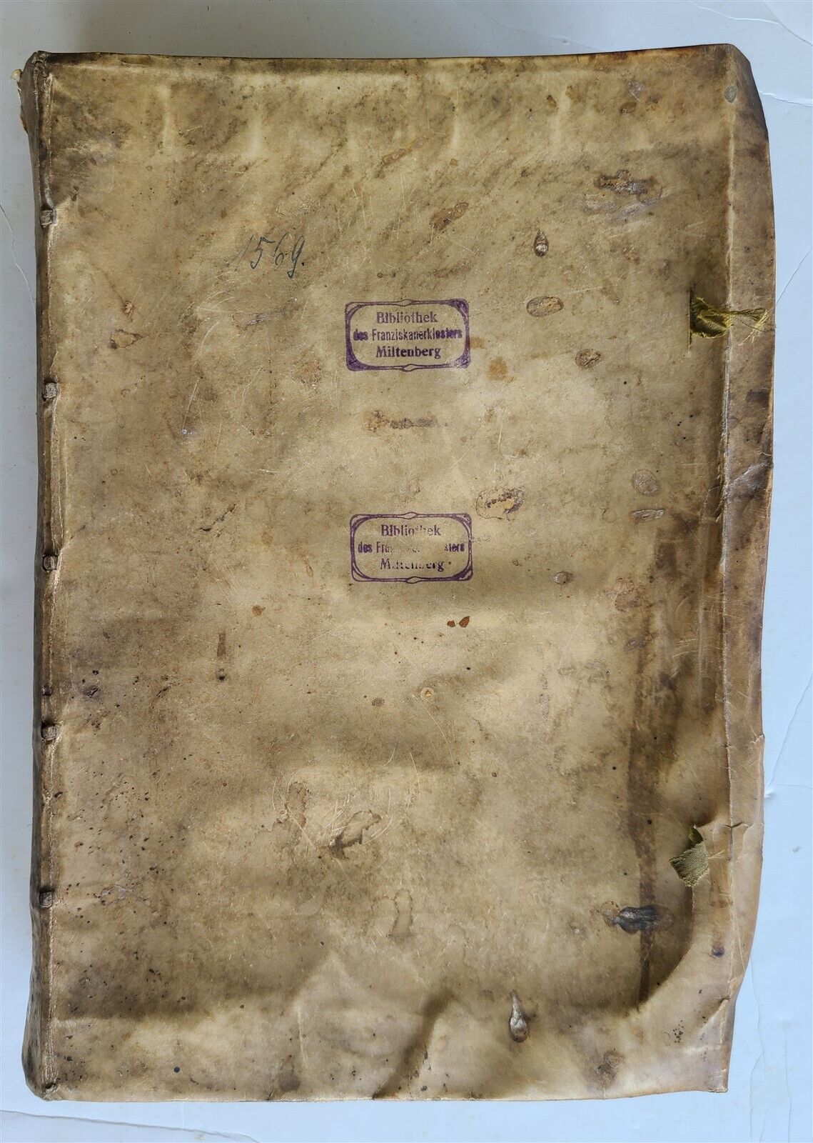 1569-1576 16th CENTURY LAW BOOK antique VELLUM BOUND FOLIO in LATIN