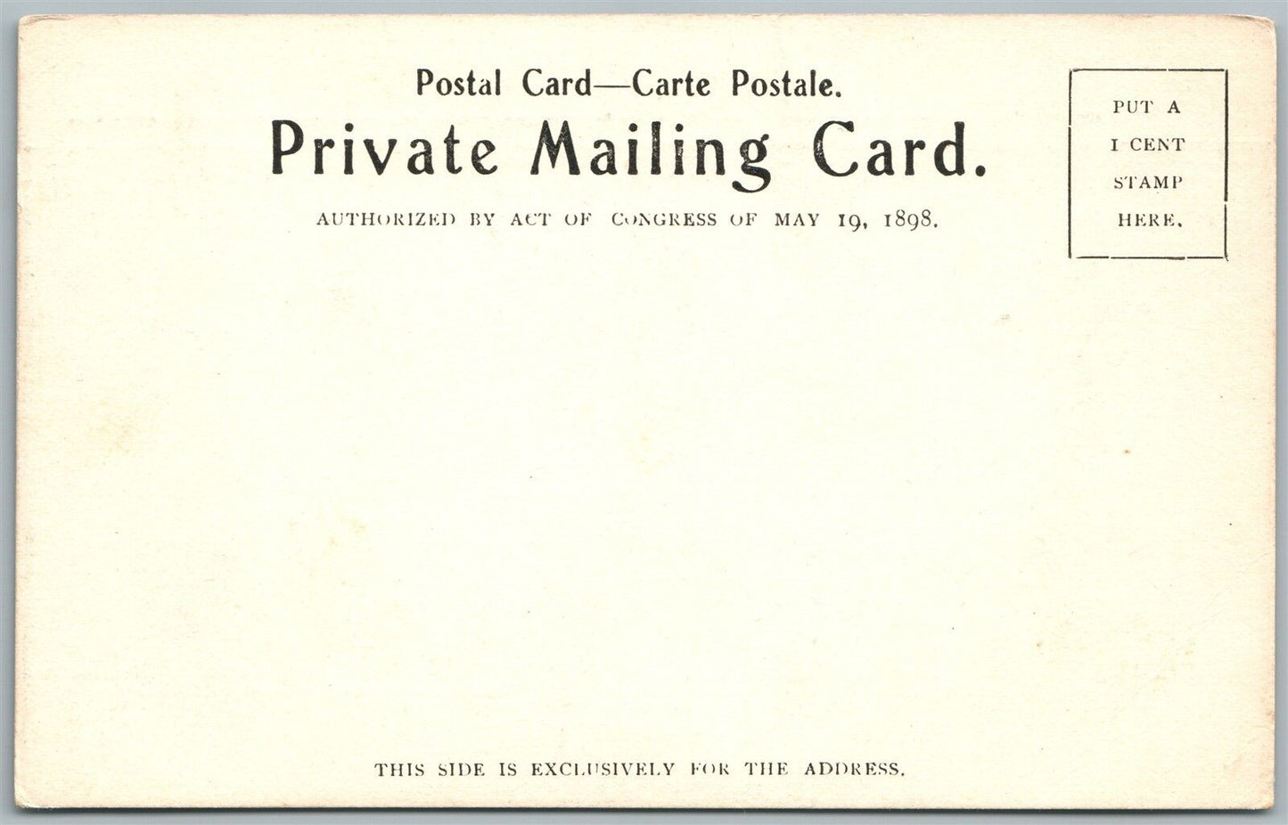 BEECH LAKE WAYNE CO. PA SPORT in WATER ANTIQUE POSTCARD PRIVATE MAILING CARD