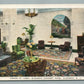 ELIZABETH N CARTERET HOTEL LOBBY ANTIQUE POSTCARD