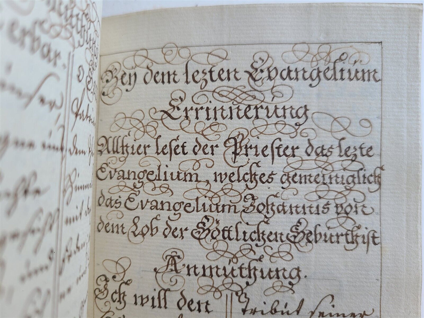 18th century GERMAN MANUSCRIPT PRAYER BOOK antique HANDWRITTEN