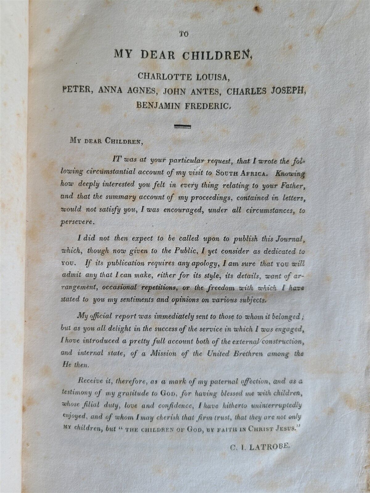 1818 JOURNAL of VISIT TO SOUTH AFRICA in 1815 & 1816 by LATROBE antique ENGLISH