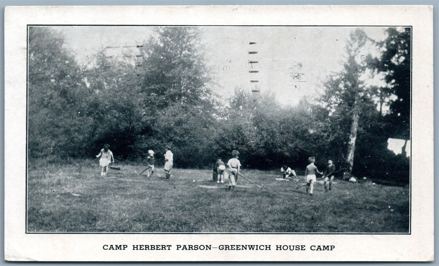 POUGHSKEEPSIE NY CAMP HERBERT PARSON GREENWICH HOUSE CAMP 1937 VINTAGE POSTCARD