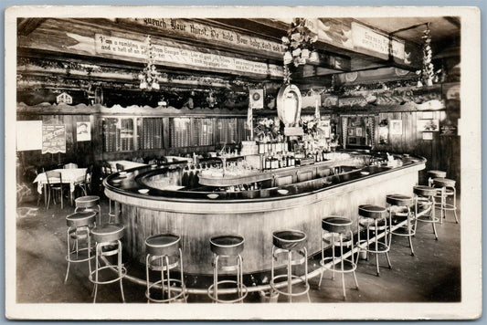 BROOKLYN NY GROVELAND GARDENS ADVERTISING VINTAGE REAL PHOTO POSTCARD RPPC