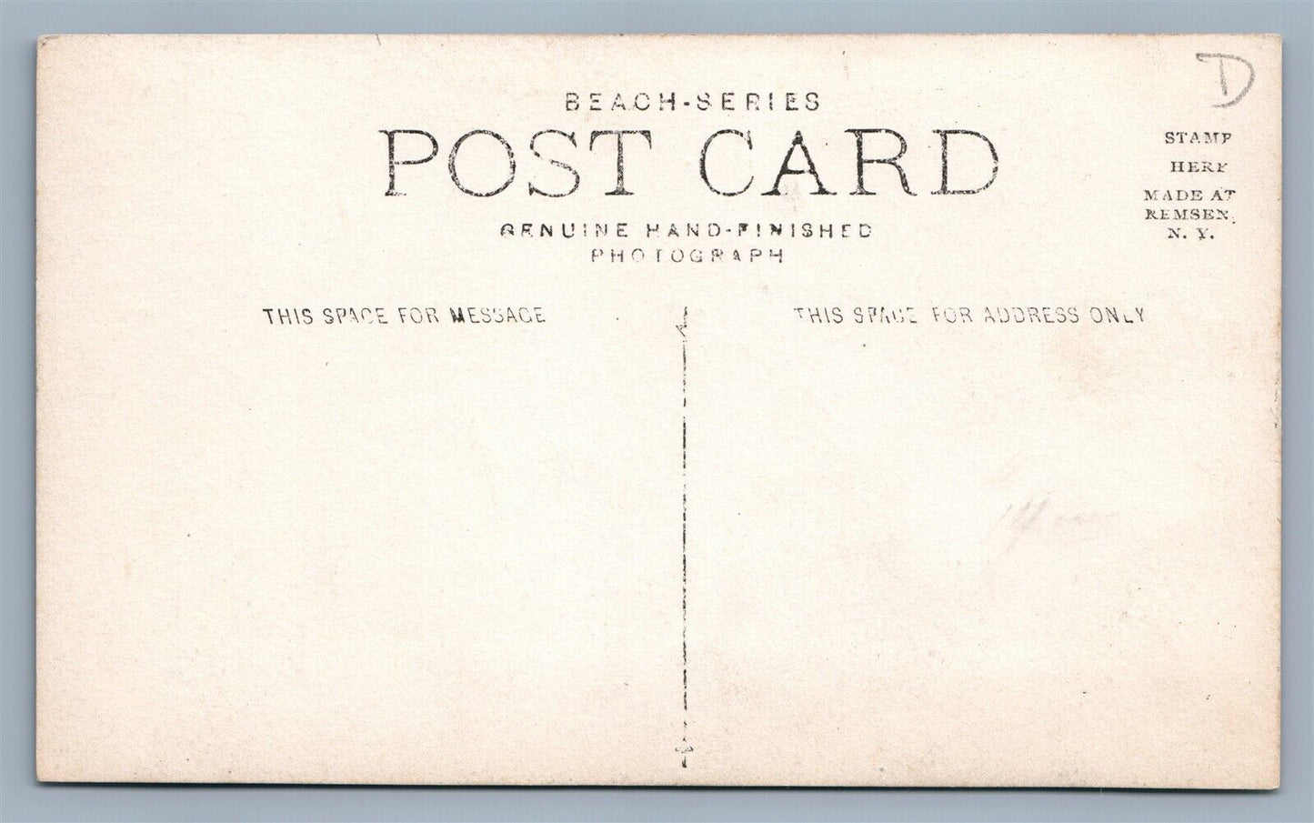 GENERAL F.D.GRANT TENT & OFFICE PINE CAMP NY ANTIQUE REAL PHOTO POSTCARD RPPC