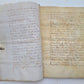 1614 MANUSCRIPT on VELLUM antique LAW DOCUMENT in FRENCH 8 leaves