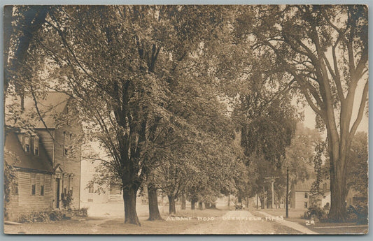 DEERFIELD MA ALBANY ROAD ANTIQUE REAL PHOTO POSTCARD RPPC