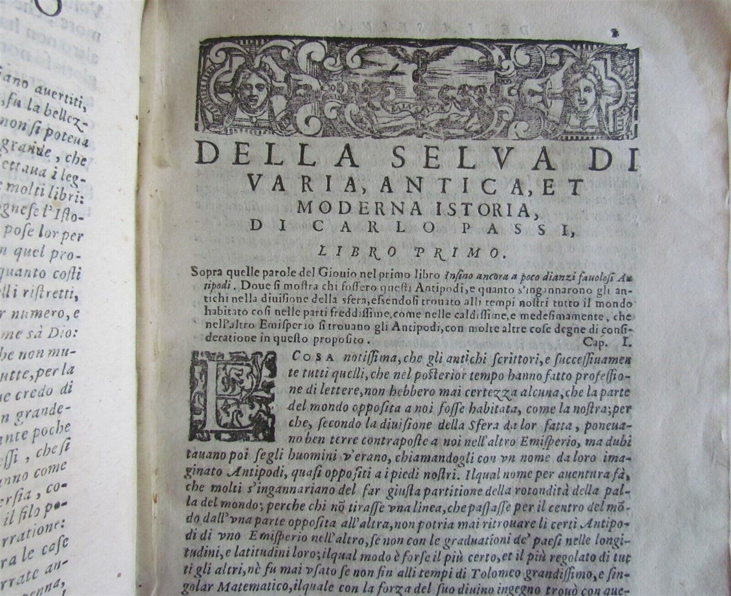 1608 MEDIEVAL HISTORY by Paolo Giovio antique 17h cent LA SELVA DI VARIA ISTORIA