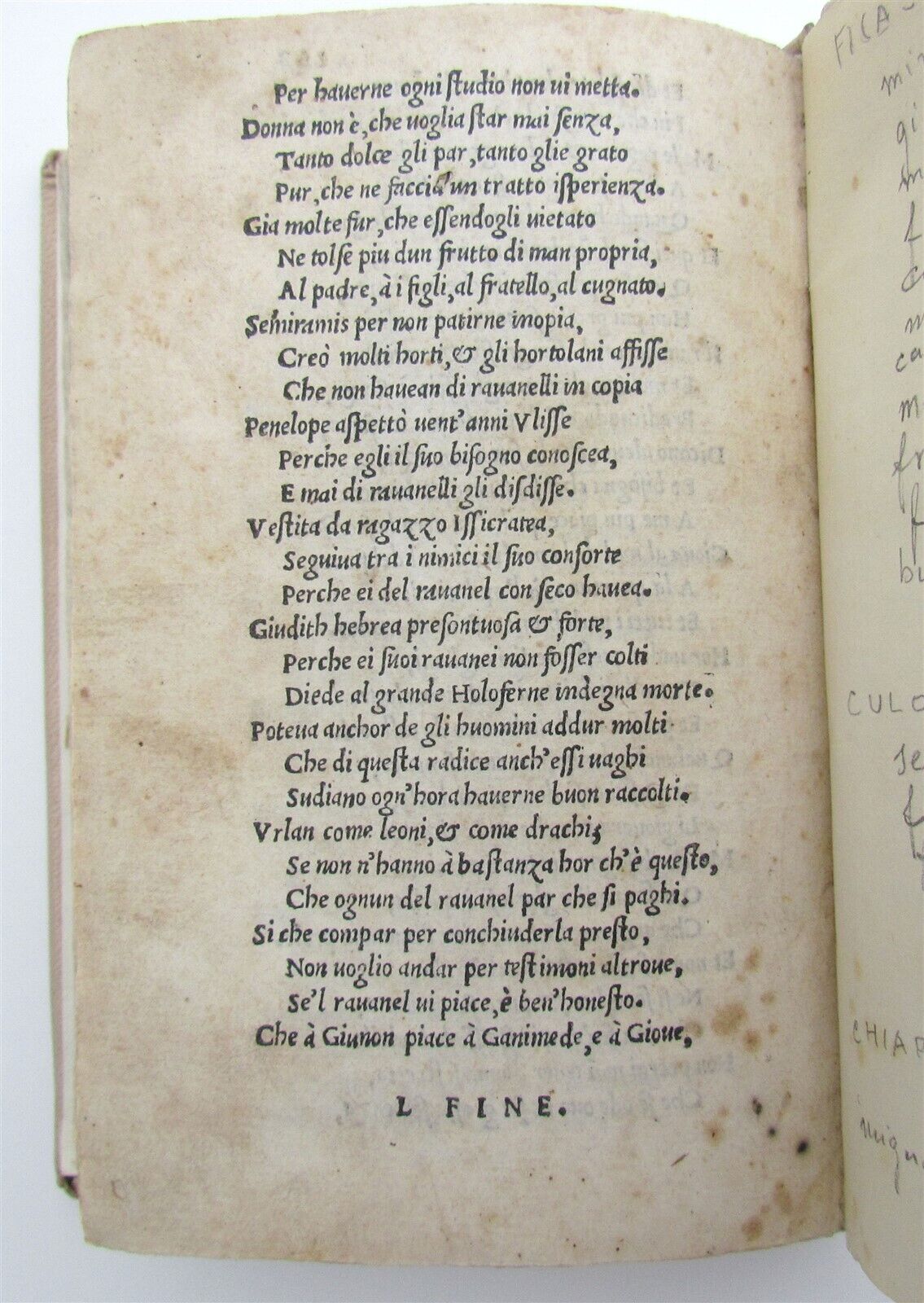 1540 BURLESQUE POETRY by Francesco Berni antique Tutte le Opere del Bernia