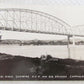 RPPC MISSOURI RIVER RAILWAY BRIDGE CHAMBERLAIN S.D. ANTIQUE REAL PHOTO POSTCARD