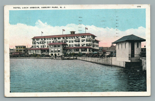 ASBURY PARK NJ HOTEL LOCH ARBOUR ANTIQUE POSTCARD