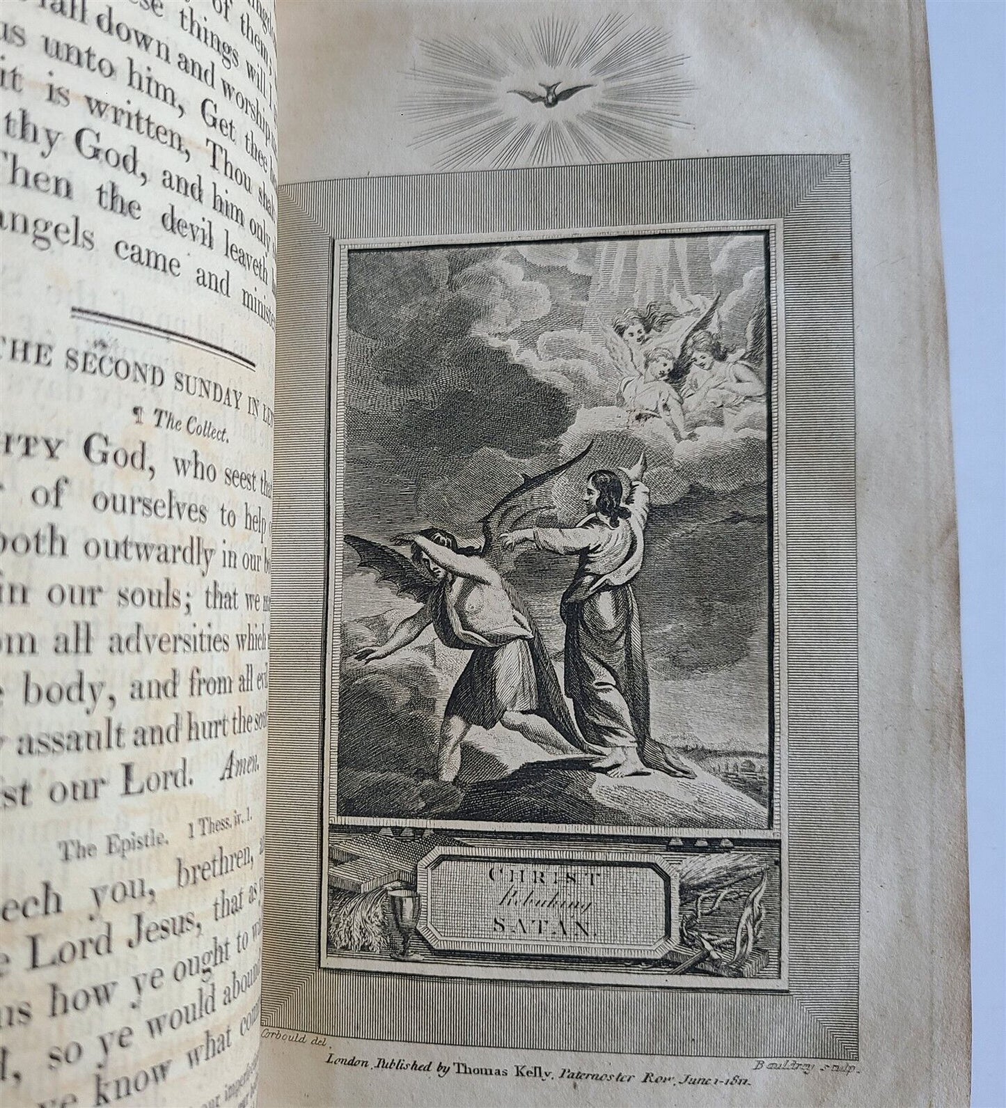 1811 BOOK OF COMMON PRAYER in ENGLISH ANTIQUE ILLUSTRATED