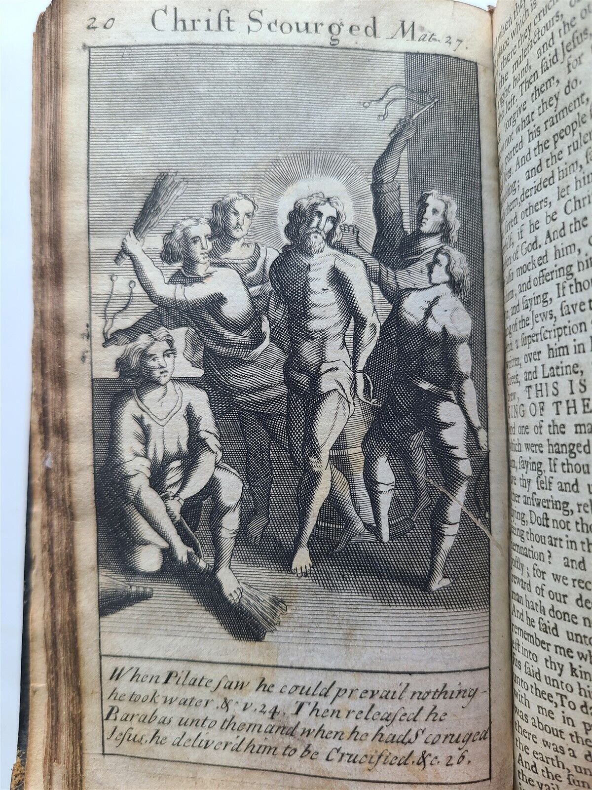 1705 BOOK OF COMMON PRAYER & PSALTER ENGLISH Oxford ANTIQUE ILLUSTRATED