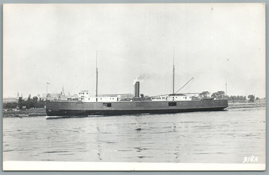 PEQUONNOCK STEAMBOAT VINTAGE REAL PHOTO POSTCARD RPPC