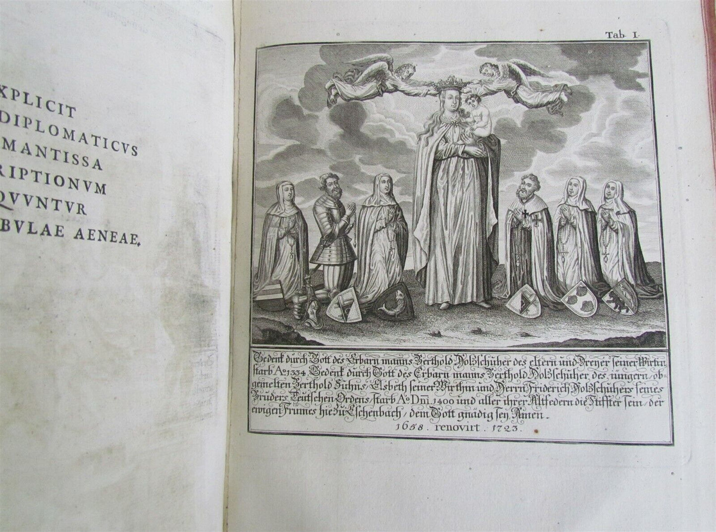 1755 ILLUSTRATED ANTIQUE FOLIO Historia Genealogica Holzschuherorum by Gatterer