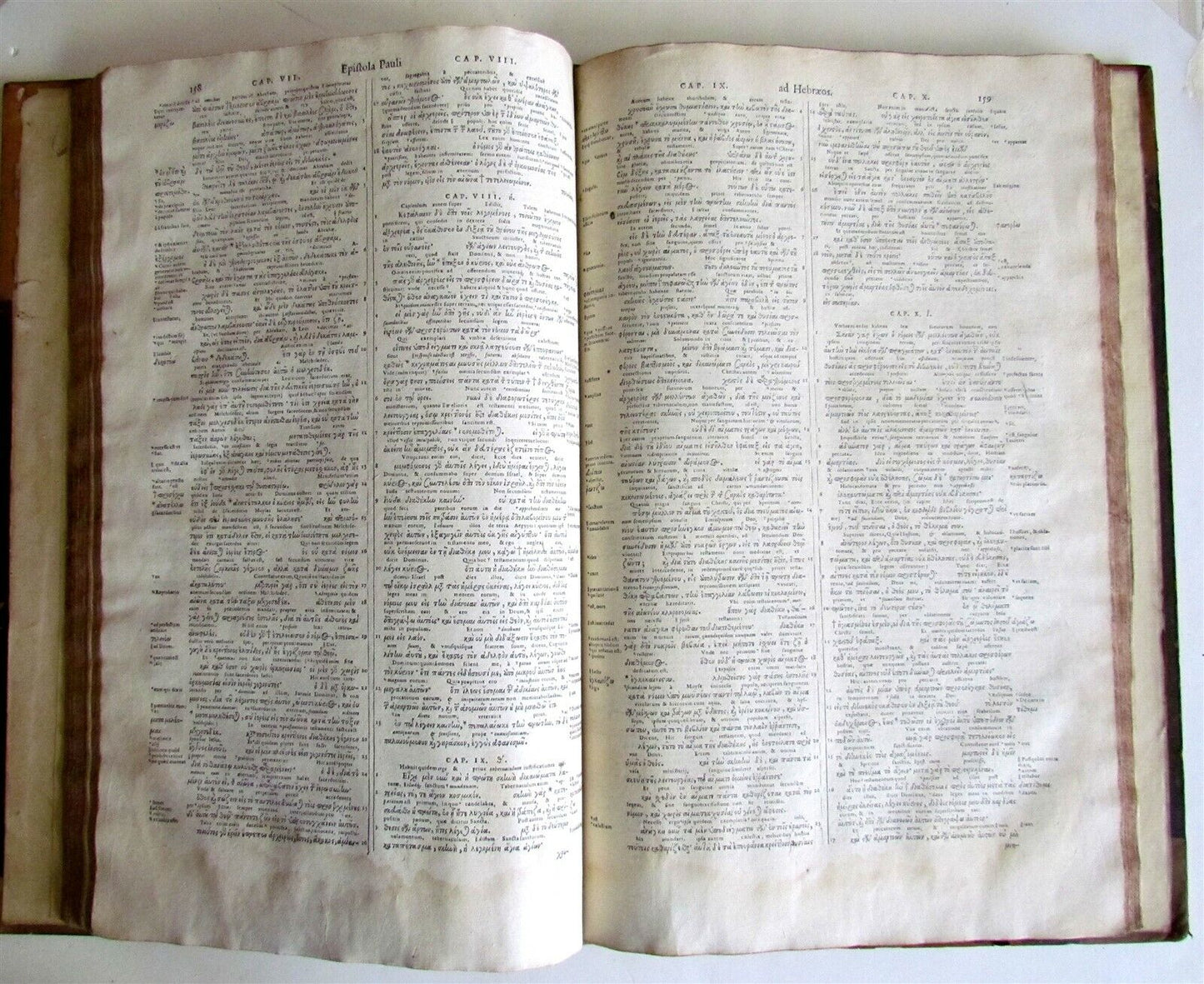 1584 GREEK BIBLE PLANTIN NEW TESTAMENT antique RARE 16th CENTURY FOLIO BIBLIA