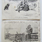 2 ANTIQUE 1906 ROMANTIC POSTCARDS WHO CARES & IS THIS A  CASE FOR S.P.C.A.