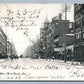 TERRE HAUTE IND WABASH AVENUE 1905 UNDIVIDED ANTIQUE POSTCARD