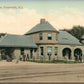 SOMERVILLE NJ RAILROAD DEPOT RAILWAY TRAIN STATION ANTIQUE POSTCARD