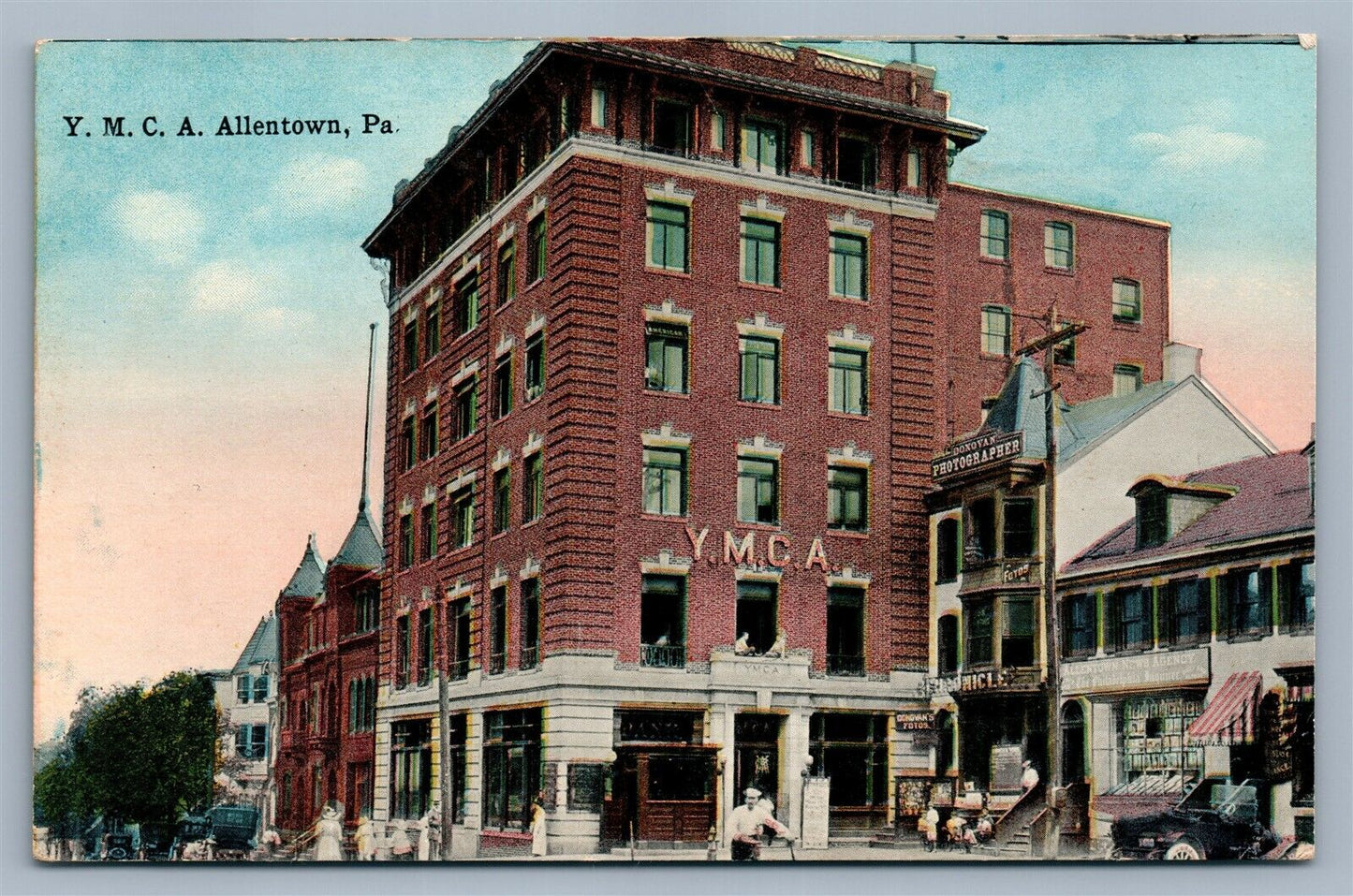 ALLENTOWN PA YMCA ANTIQUE POSTCARD