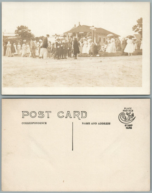 COSTUME PERFORMANCE ANTIQUE REAL PHOTO POSTCARD RPPC