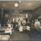 RESTAURANT INTERIOR ANTIQUE REAL PHOTO POSTCARD RPPC