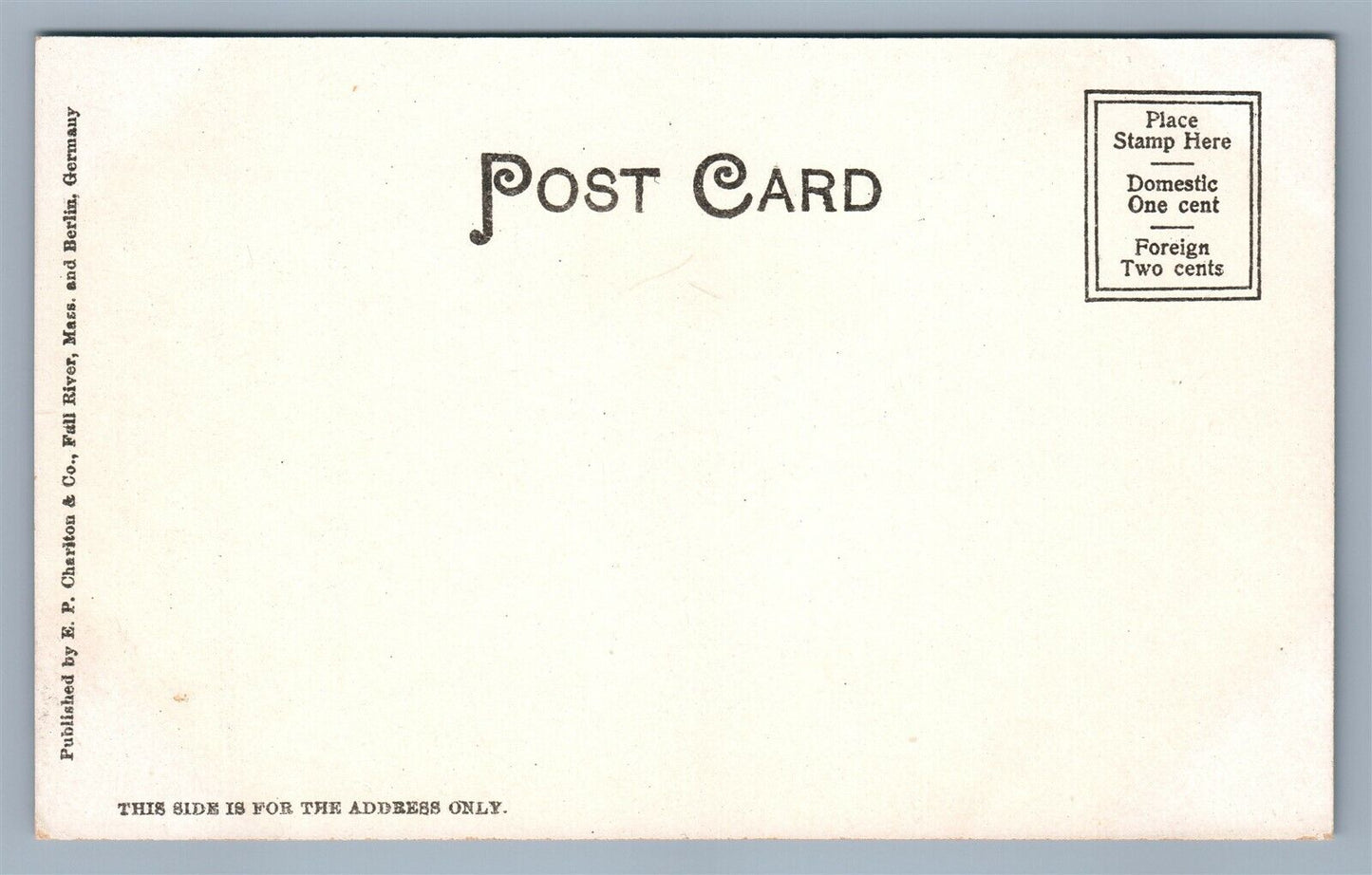 FALL RIVER MA VIEW SOUTH-WEST FROM HIGH SCHOOL ANTIQUE UNDIVIDED POSTCARD