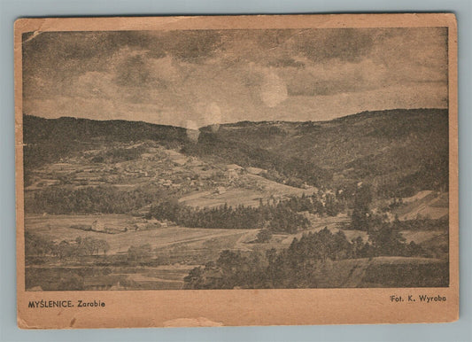 POLAND MYSLENICE ZARABIE VINTAGE POSTCARD