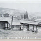 BELLOW FALLS VT FLOOD SCENE RAILROAD STATION railway train ANTIQUE POSTCARD
