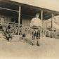 FISHERMEN w/ CATCH ANTIQUE REAL PHOTO POSTCARD RPPC