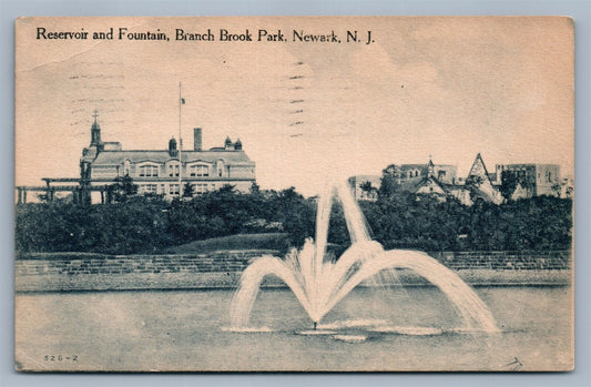 NEWARK NJ BRANCH BROOK PARK ANTIQUE POSTCARD
