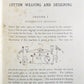 1893 COTTON WEAVING AND DESIGNING by JOHN TAYLOR antique ILLUSTRATED