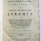 1765 Commentary on Prophet Jeremia by HERMAN VENEMA antique VELLUM BINDING v.II