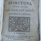 1692 Christian directory by French Jansenist theologian S.-M. Treuve antique