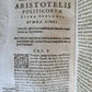 1608 ARISTOTLE in LATIN antique ARISTOTELIS STAGIRITAE VELLUM BOUND