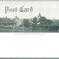 PERKASIE BUCKS CO PA MENLO PARK RAILWAY STATION ANTIQUE DOUBLE SIDED POSTCARD