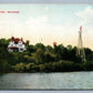 MILWAUKEE RIVER WI ANTIQUE POSTCARD