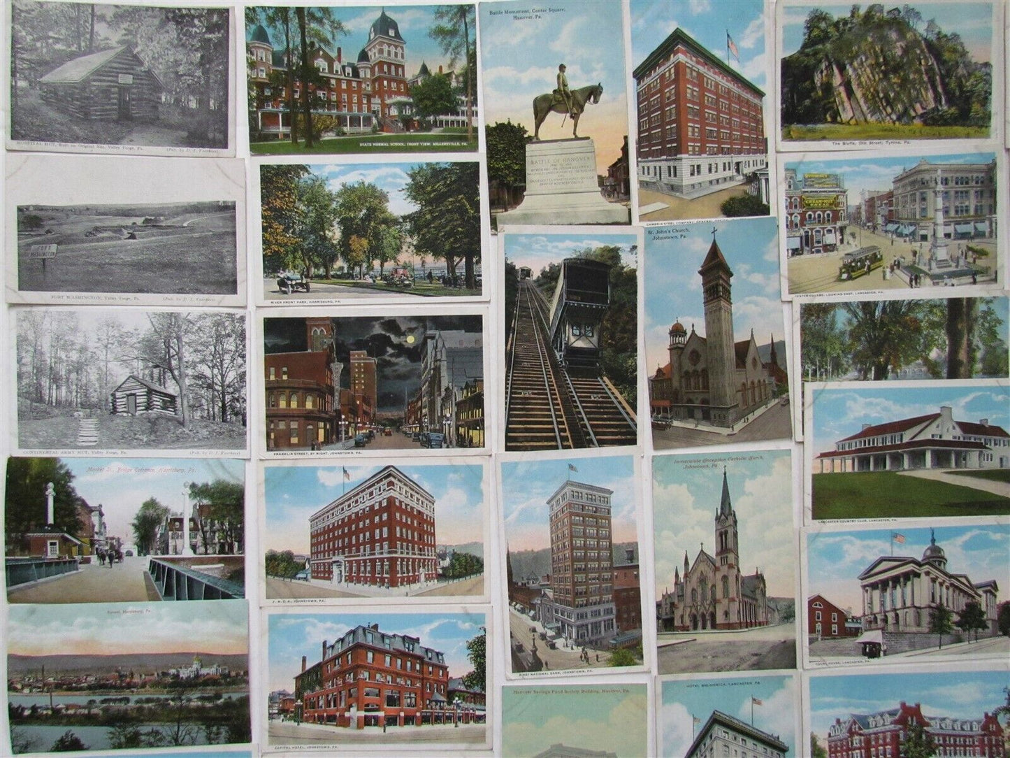 Lot of 130 PENNSYLVANIA ANTIQUE POSTCARDS