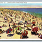 SEASIDE HEIGHTS NJ LOOKING NORTH FROM STRAND BATHS ANTIQUE POSTCARD