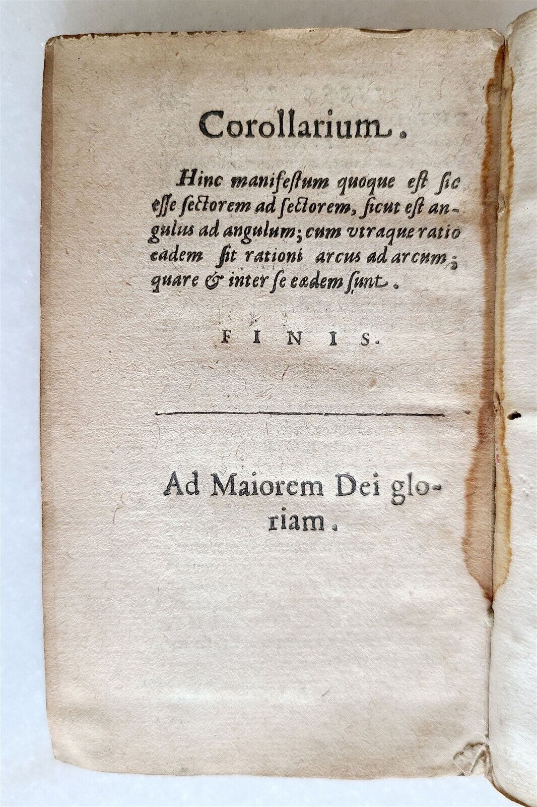 1633 EUCLIDIS ELEMENTORUM LIBRI SEX PRIORES antique GEOMETRY VELLUM BINDING