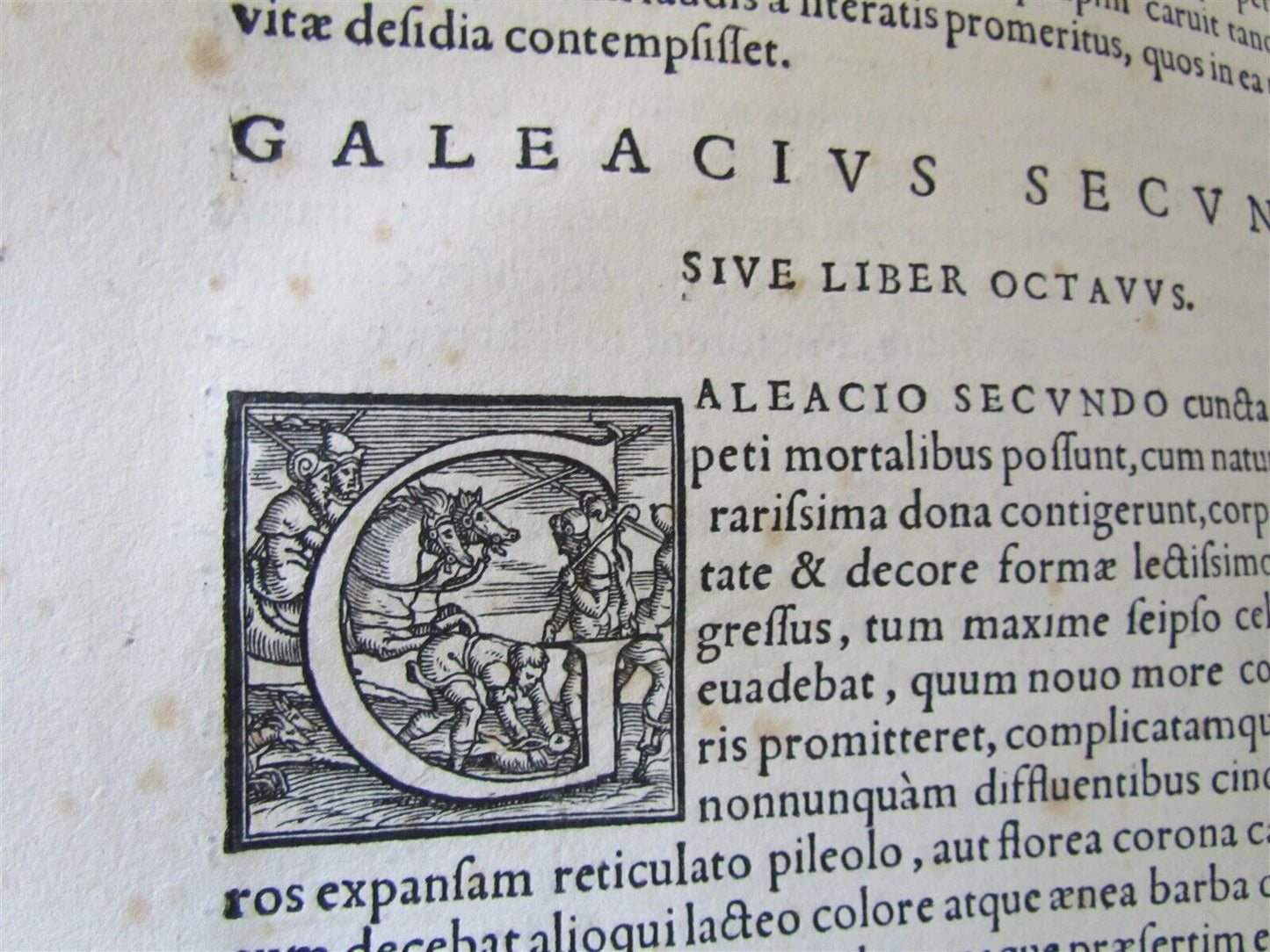 1572 Paolo Giovio ANTIQUE Pauli Iovii novocomensis episcopi vitae VELLUM FOLIO