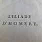 1772 HOMER ILIAD 2 volumes antique in FRENCH