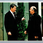 RUSSIAN PRESIDENT GORBACHEV MEETING w/ GEORGE BUSH VINTAGE POSTCARD