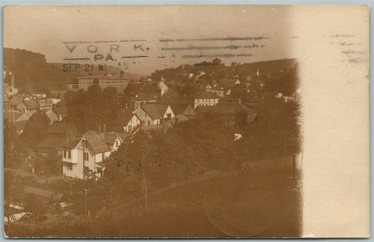 YORK PA 1908 ANTIQUE REAL PHOTO POSTCARD RPPC
