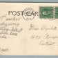 BELLEVILLE NJ DUTCH CHURCH HAND COLORED ANTIQUE POSTCARD