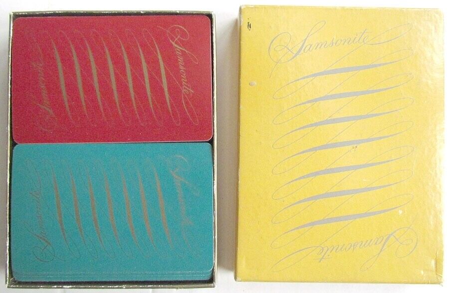 SAMSONITE PLAYING CARDS DOUBLE DECK