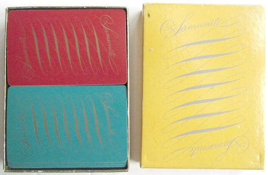 SAMSONITE PLAYING CARDS DOUBLE DECK