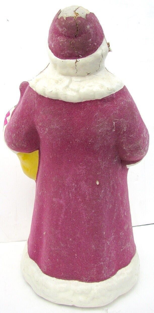 VINTAGE RUSSIAN SOVIET ERA PAPER MACHE CHRISTMAS DECORATION - SANTA 17"